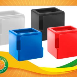 Cubo porta lápiz con tarjetero