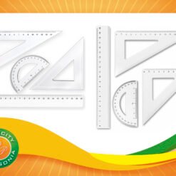 Set escolar geométrico