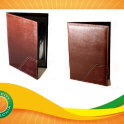 Porta menú en cuero