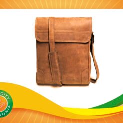 Morral cuero con solapa