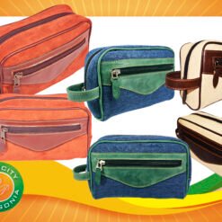 Necessaire botinero panamá y cuero