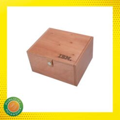 Caja con tapa rebatible