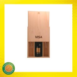 Caja para champagne con copas