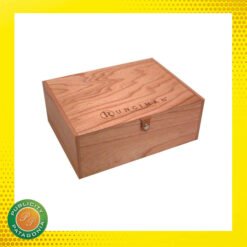 Caja con cierre de cuero