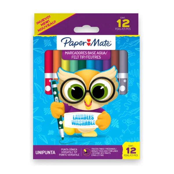 Marcadores Delgados Paper Mate x 12