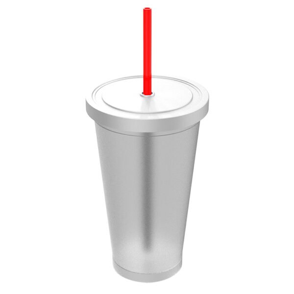 Vaso Juice con tapa y sorbete