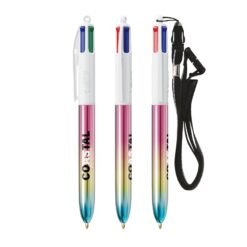 BIC® 4 Colours® Gradient + lanyard - 3460001075